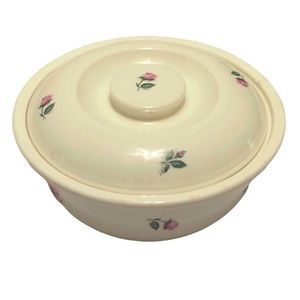 Vintage Rhythm Rose Casserole & Lid